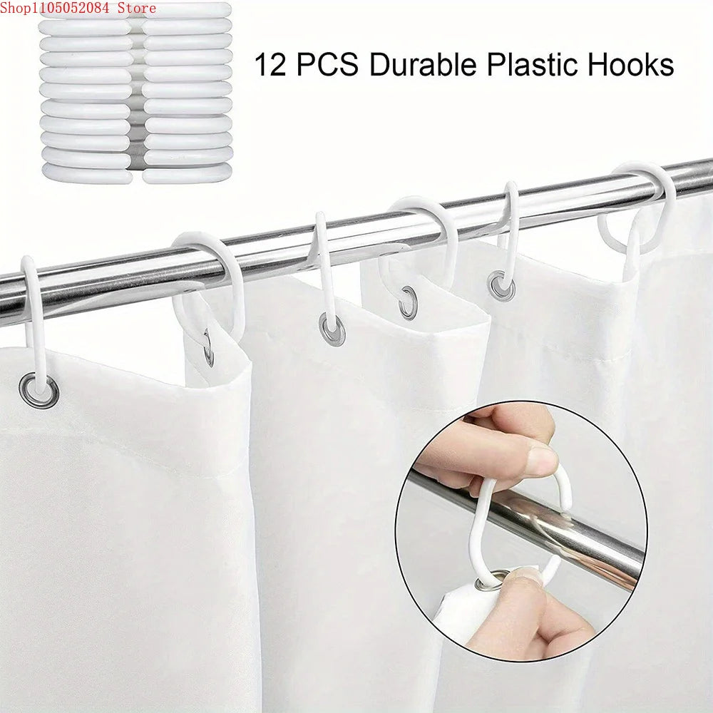 Snoopy Themed Shower Curtain With Hooks Waterproof Washable Quick Install For Dorm Home Bathroom Use