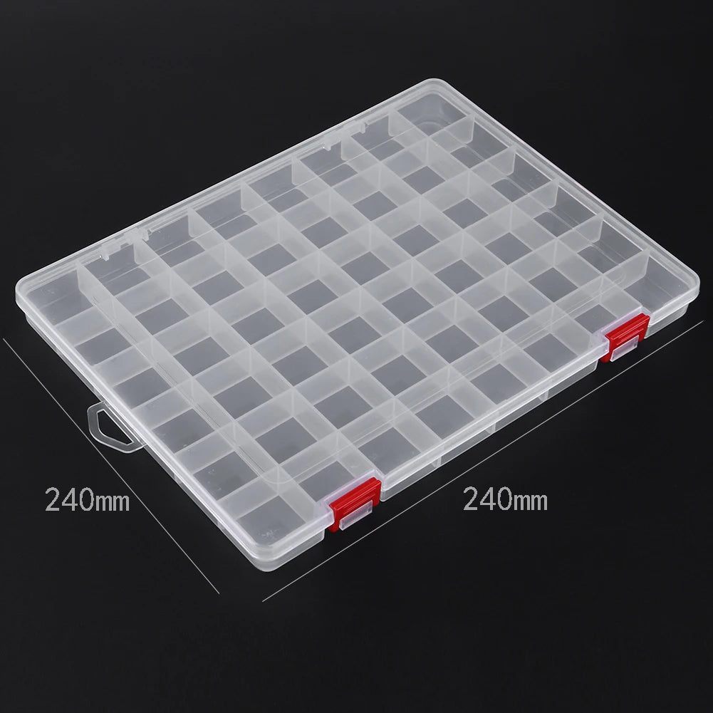10 x 10 x 10 tackle box tote organizer clear LDXDRU Pcs Organizer, Small Tackle Box, Transparent 8.2 4.6 1.3 in Plastic Storage Cases for Fishing Gear, Beads, Screws and Crafts : Sports & Outdoors Designed to accommodate legal and letter IRIS USA 41qt WeatherPro Plastic
