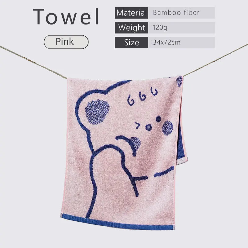 100% Bamboo Fiber Adult Towels Soft And Absorbent Sport Towels For Both Men Women Face Hand Shower Towel for Bathroom Towel