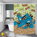 Classic TV S-Sesame S-Street Bathroom Shower Curtain Shielding Partition Shower Curtain Quick Dry Can Be Scrubable Light