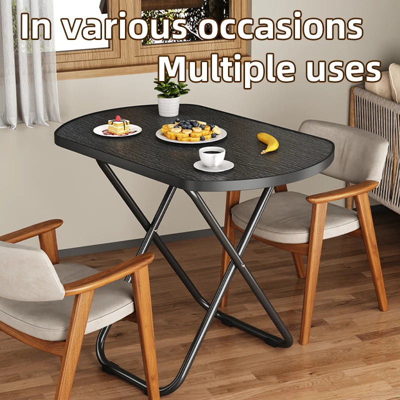 Stable Tray Table With No Assembly Required, TV Dinner Tray For Eating, Foldable Snack Tables For Bed/Sofa/ Living Room