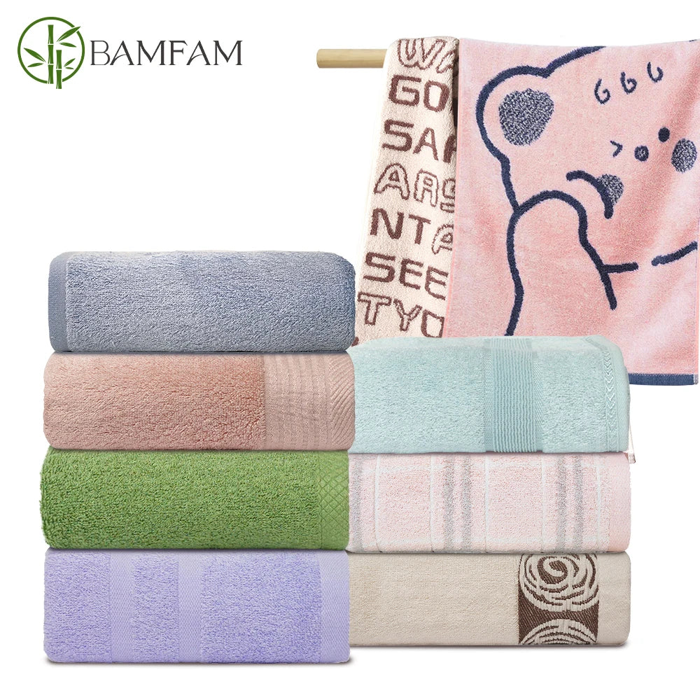 100% Bamboo Fiber Adult Towels Soft And Absorbent Sport Towels For Both Men Women Face Hand Shower Towel for Bathroom Towel