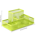 Black Mesh Desk Organizer Kawaii Pen Holder Stationery Organizer Office Supplies Desk Storage Tame Office Supplies Clutter Fast