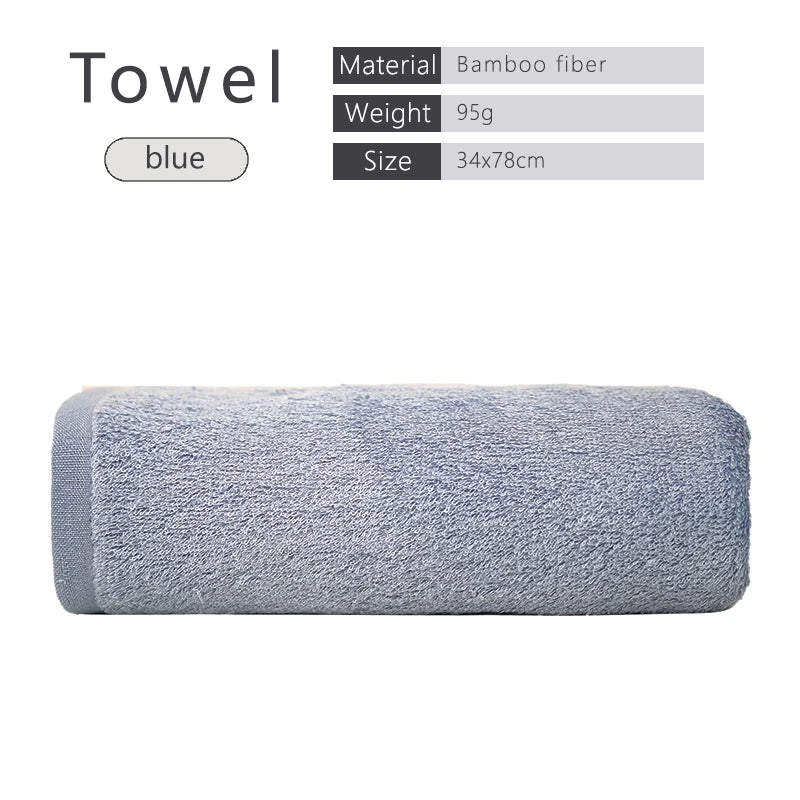 100% Bamboo Fiber Adult Towels Soft And Absorbent Sport Towels For Both Men Women Face Hand Shower Towel for Bathroom Towel