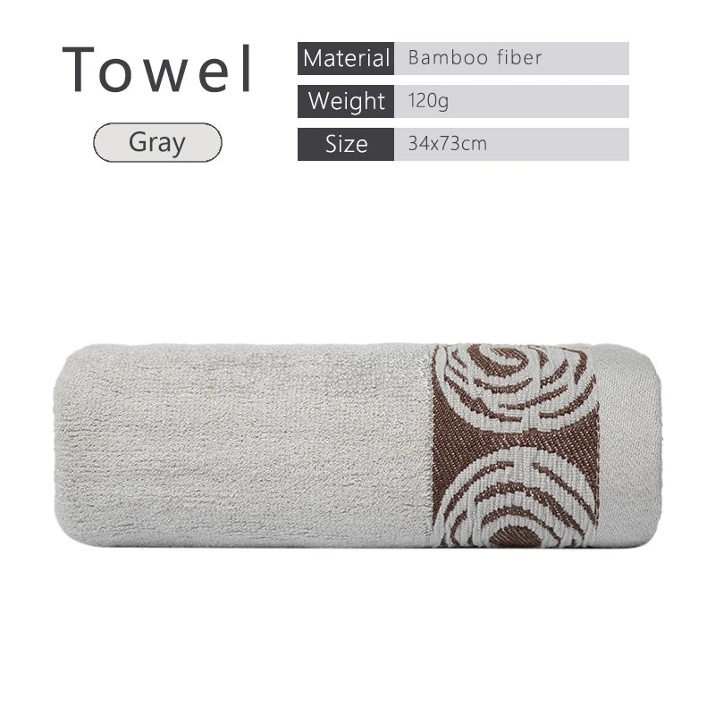 100% Bamboo Fiber Adult Towels Soft And Absorbent Sport Towels For Both Men Women Face Hand Shower Towel for Bathroom Towel