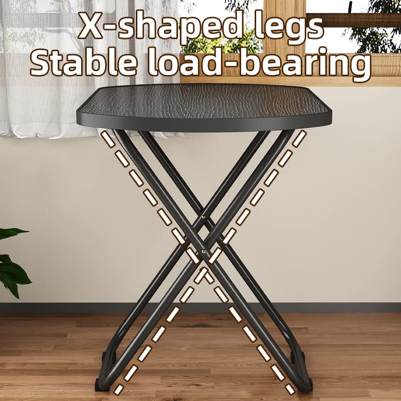 Stable Tray Table With No Assembly Required, TV Dinner Tray For Eating, Foldable Snack Tables For Bed/Sofa/ Living Room