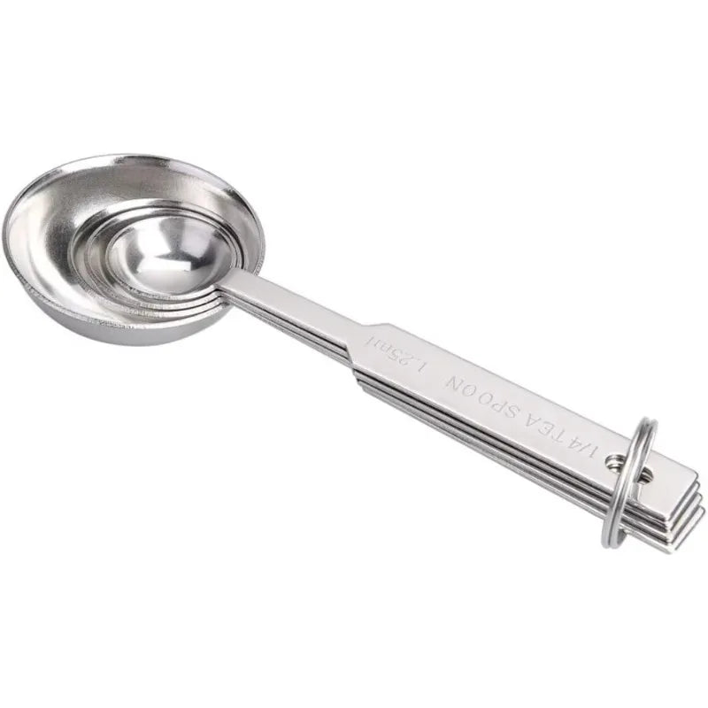 4Pcs Stainless Steel Measuring Spoons Set.