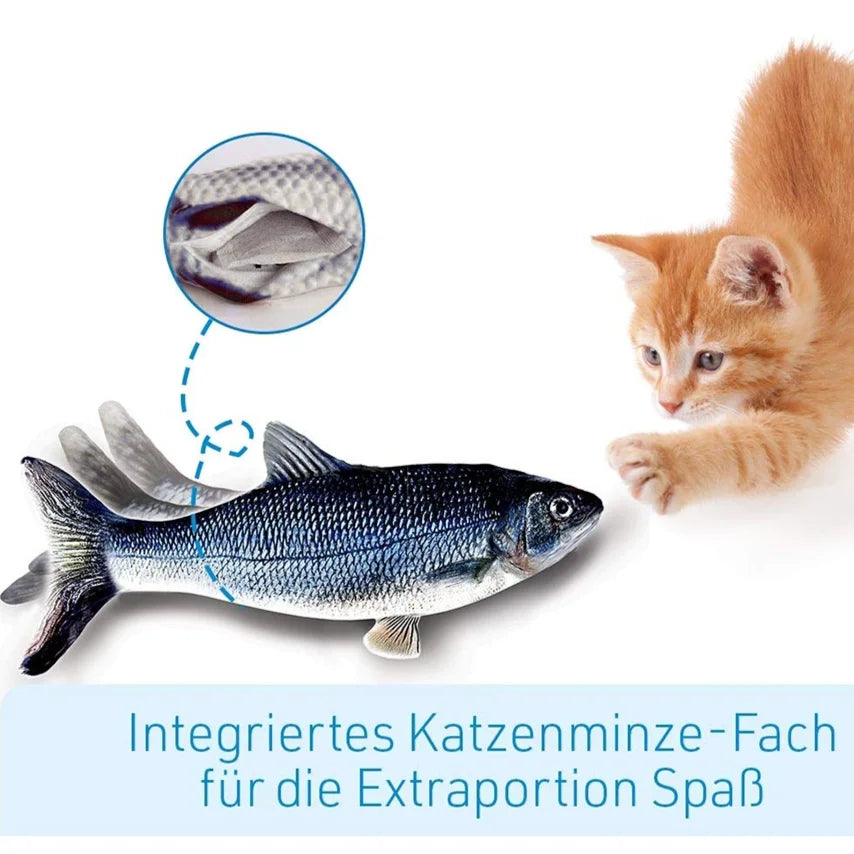 Cat Toy Fish Interactive Electric Floppy USB