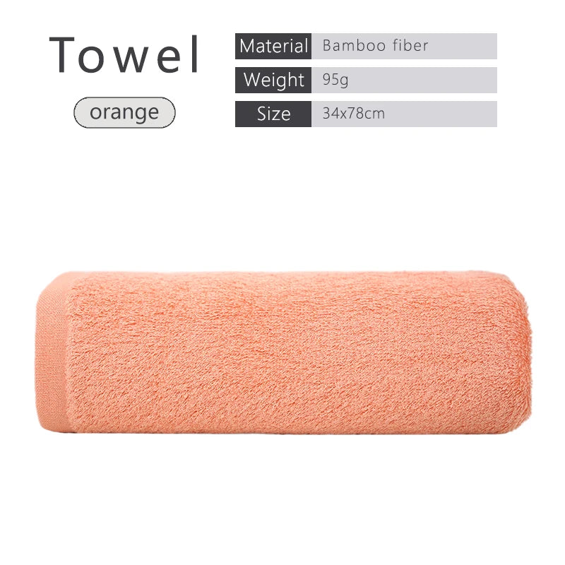 100% Bamboo Fiber Adult Towels Soft And Absorbent Sport Towels For Both Men Women Face Hand Shower Towel for Bathroom Towel