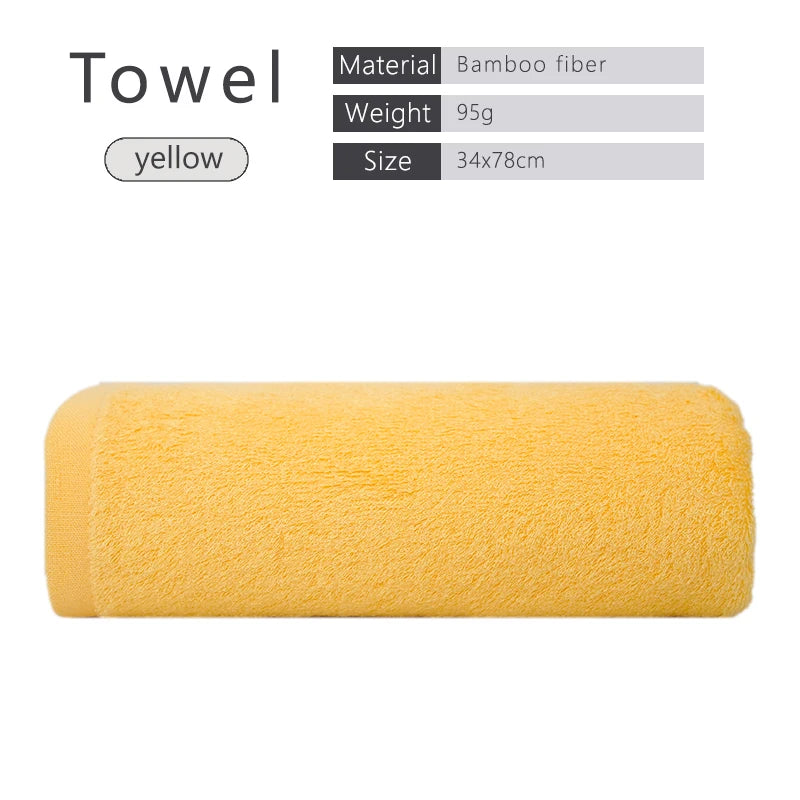 100% Bamboo Fiber Adult Towels Soft And Absorbent Sport Towels For Both Men Women Face Hand Shower Towel for Bathroom Towel