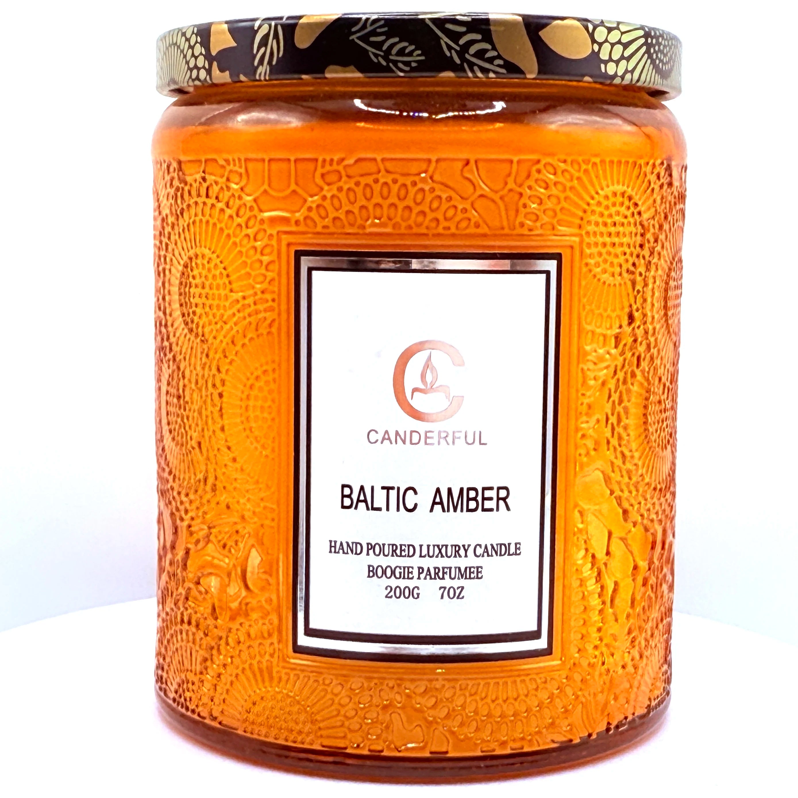 Embossed Glass Scented Candle Soy Wax Aromatherapy Candle | 5 Scents | 40 Hour Long Burn | Plant Essential Oil Clean Burn