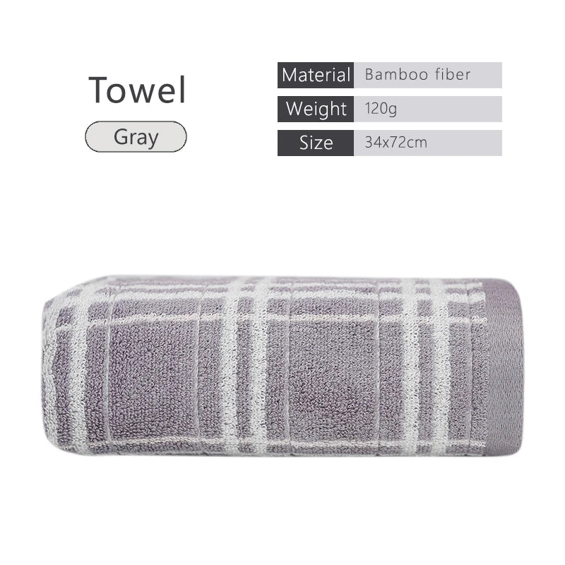 100% Bamboo Fiber Adult Towels Soft And Absorbent Sport Towels For Both Men Women Face Hand Shower Towel for Bathroom Towel