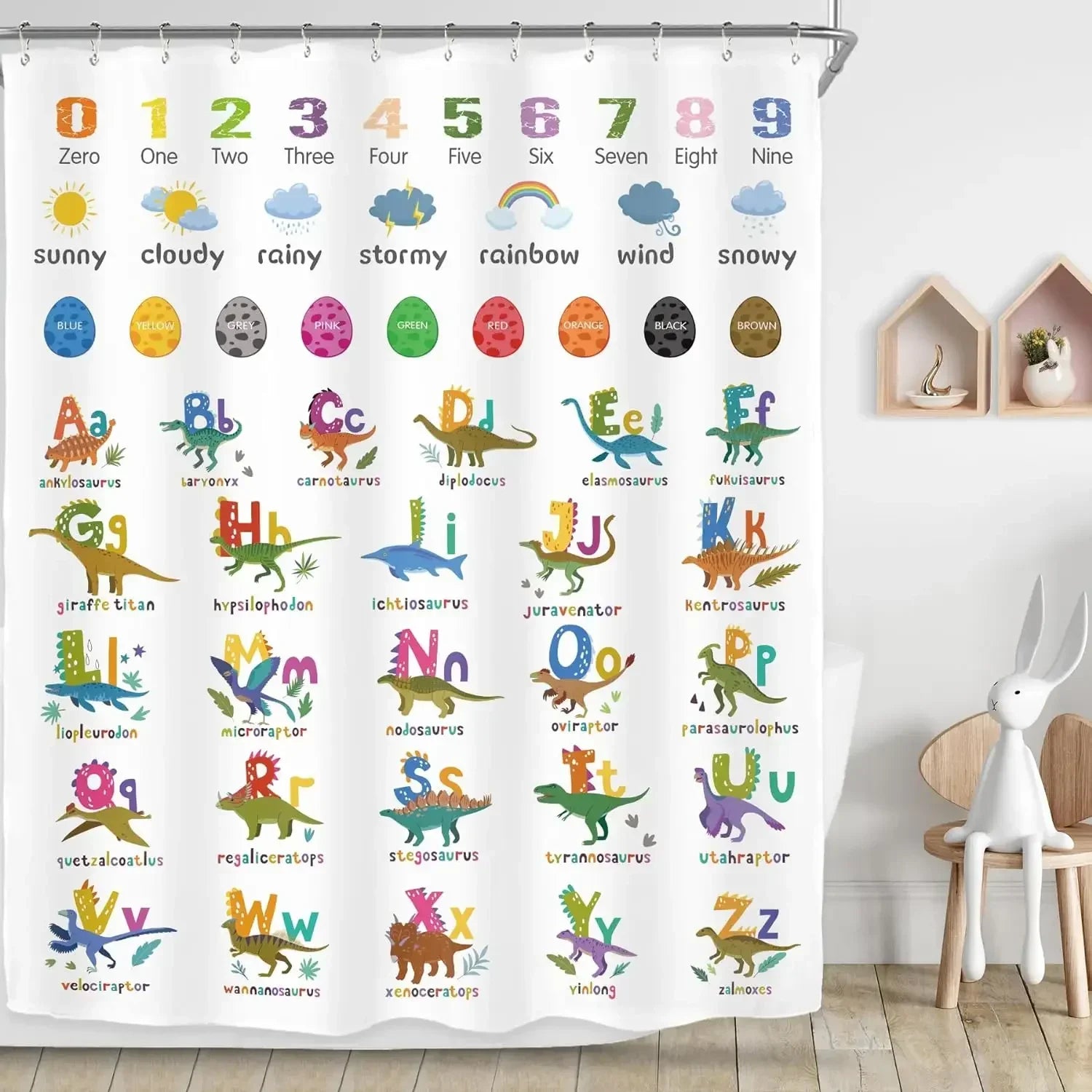 Ocean Cartoon Animal Shower Curtain Pirate Hat Dolphin Sailing Starfish Nautical Polyester Kids Shower Curtains Bathroom Decor