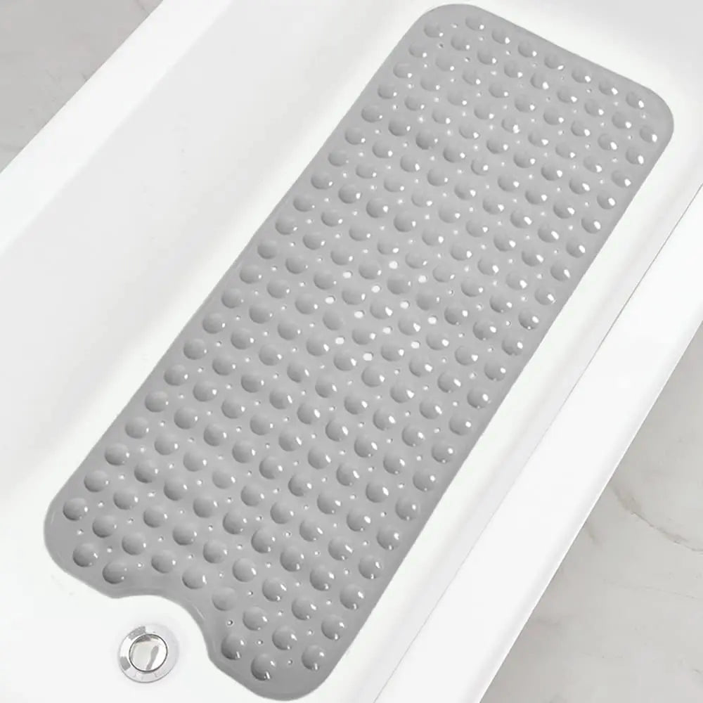 Bathtub Mats for Shower Tub, Extra Long Non-Slip 40 x 16 Inch Bath Mat with Drain Holes and Suction Cups, BathMat for Bathroom