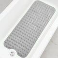 Bathtub Mats for Shower Tub, Extra Long Non-Slip 40 x 16 Inch Bath Mat with Drain Holes and Suction Cups, BathMat for Bathroom