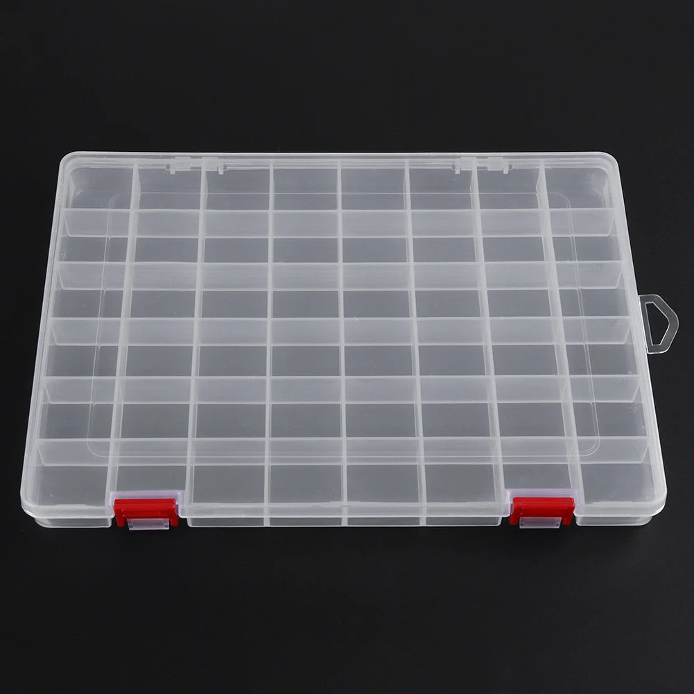 10/15/24/48 Grids Compartment Fishing Tackle Box Transparent Plastic S – All Things Home Plus