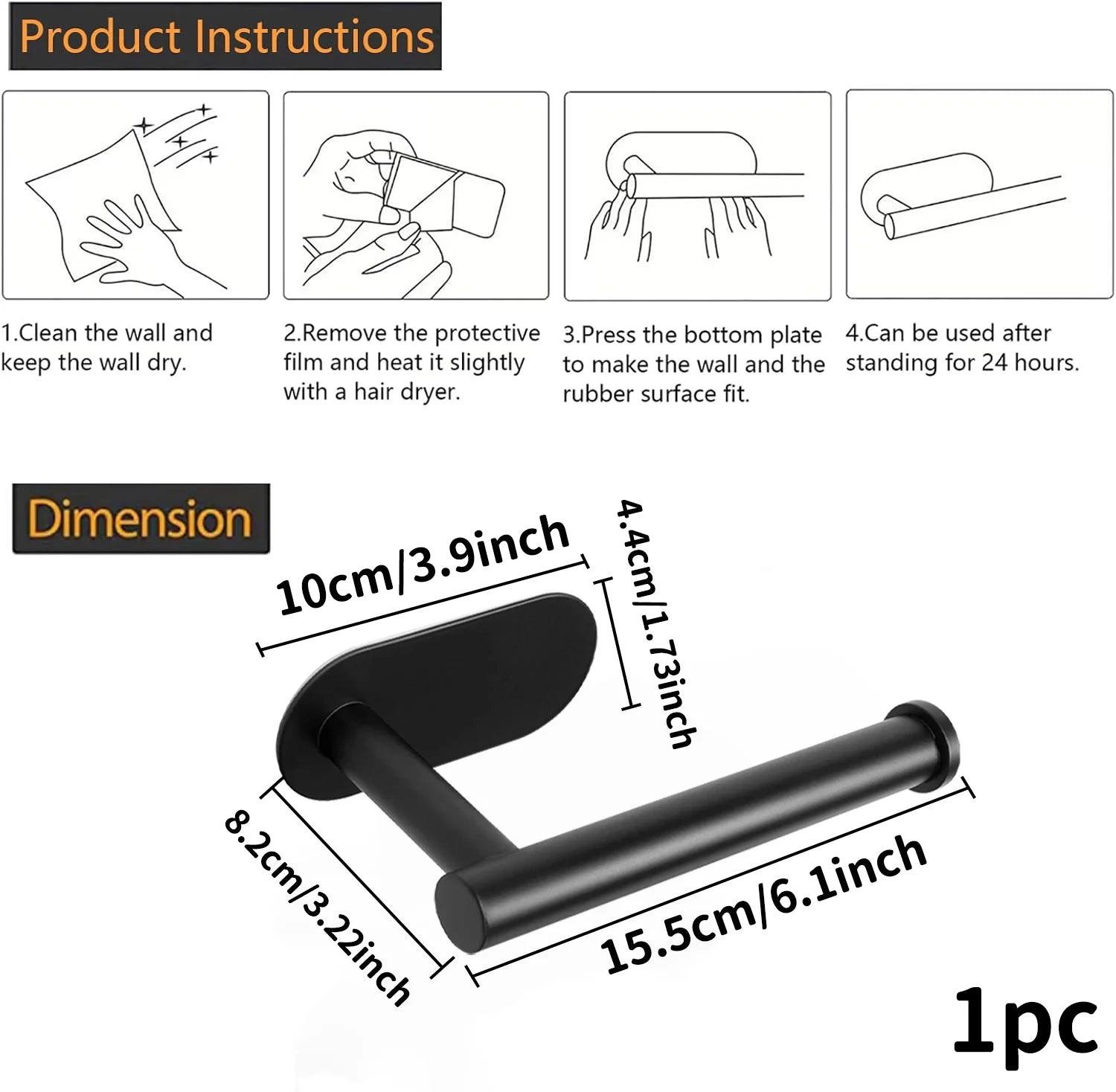 Stainless Steel Bathroom Accessories Tissue Paper Holder Roll Paper Rack Drill Installation Toilet Paper Stand