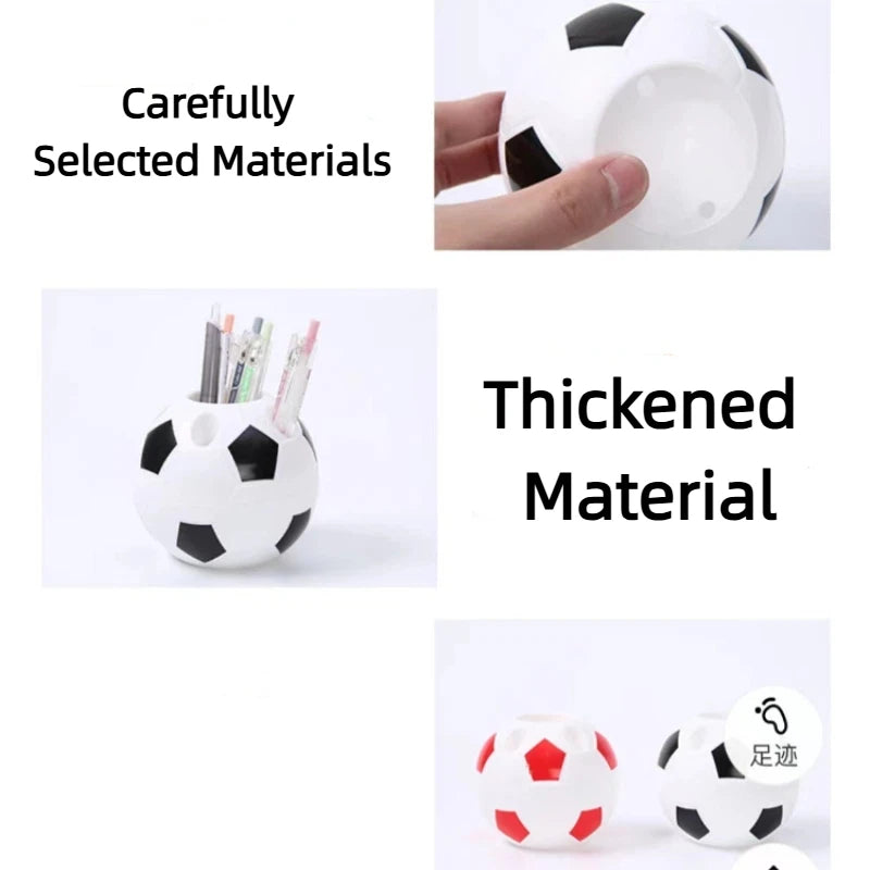 Creative Football Pencil Holder Office Desk Pen Pot Container Case cute Stationery Storage Box Organizer Durable Pencil Case