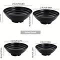 Thickened Plastic Ramen Bowl Anti-Slip Salad Bowl Solid Color Perfect for Kitchen Restaurant Lamian Noodles bowl(NOT CERAMIC)
