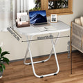 Stable Tray Table With No Assembly Required, TV Dinner Tray For Eating, Foldable Snack Tables For Bed/Sofa/ Living Room