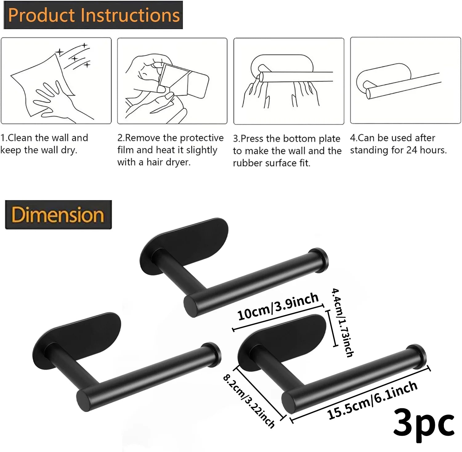 Stainless Steel Bathroom Accessories Tissue Paper Holder Roll Paper Rack Drill Installation Toilet Paper Stand
