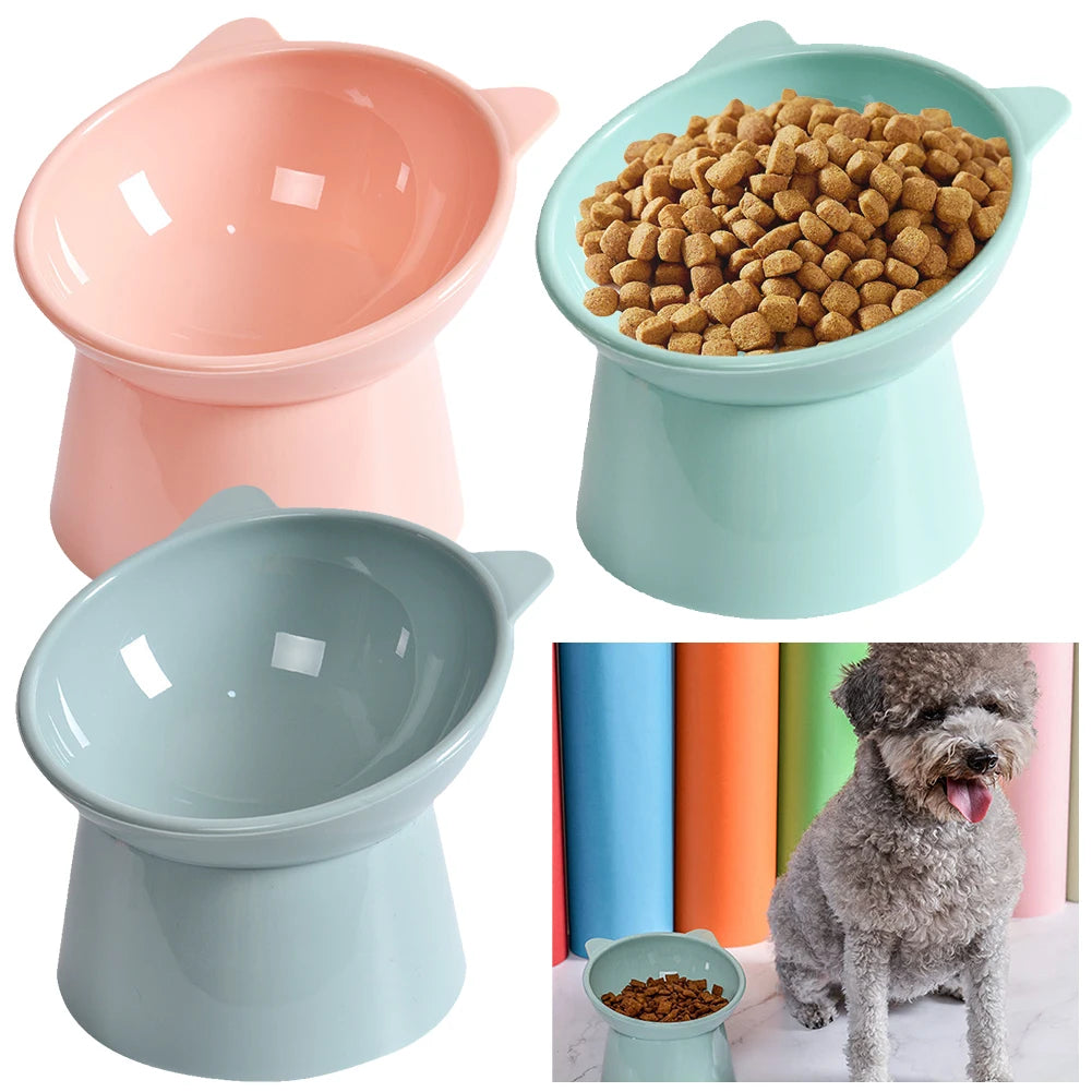 Tilted And Raised Pet Bowls