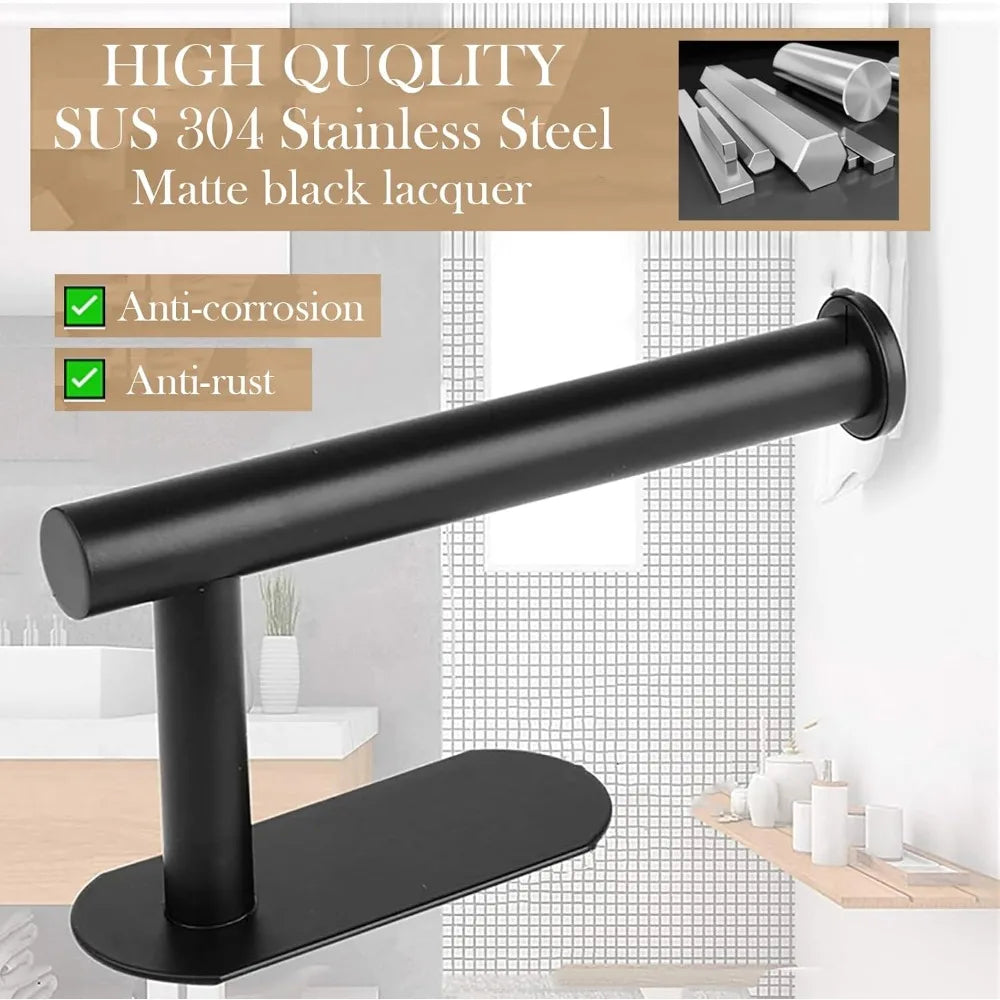 Stainless Steel Bathroom Accessories Tissue Paper Holder Roll Paper Rack Drill Installation Toilet Paper Stand