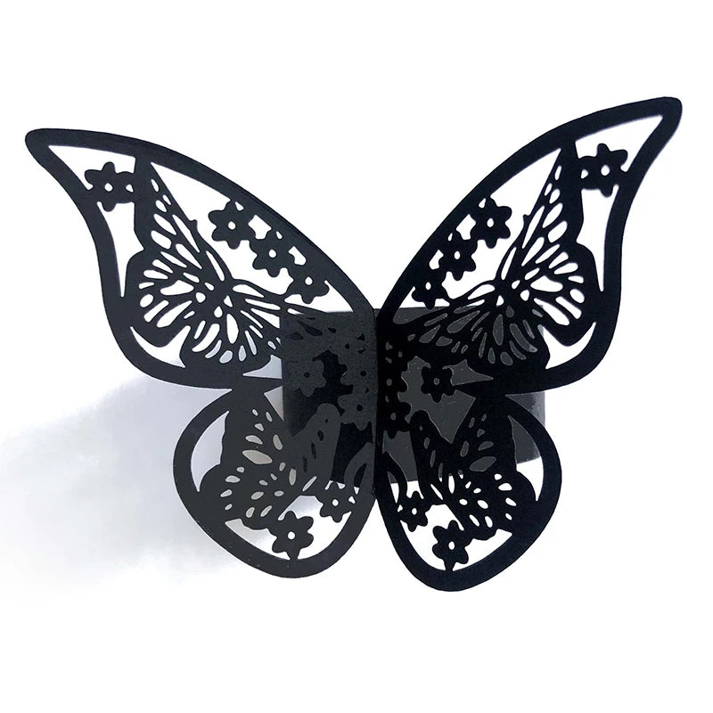 50Pcs Paper Napkin Rings for Wedding Birthday Christmas Dinner Home Table Decoration Napkin Rings Holders Party Supplies